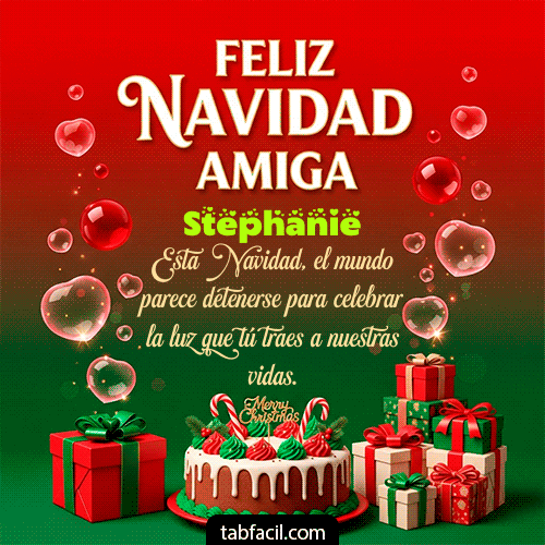 Feliz Navidad Amiga Feliz Navidad Stephanie