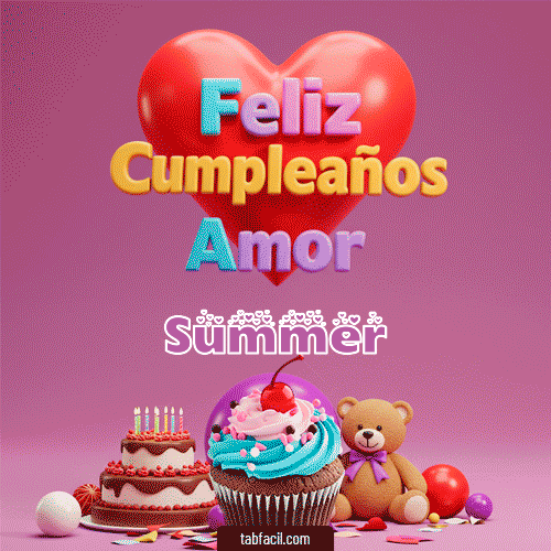 Feliz Cumpleaños Amor Summer