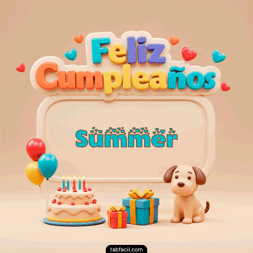 Feliz Cumpleaños Summer