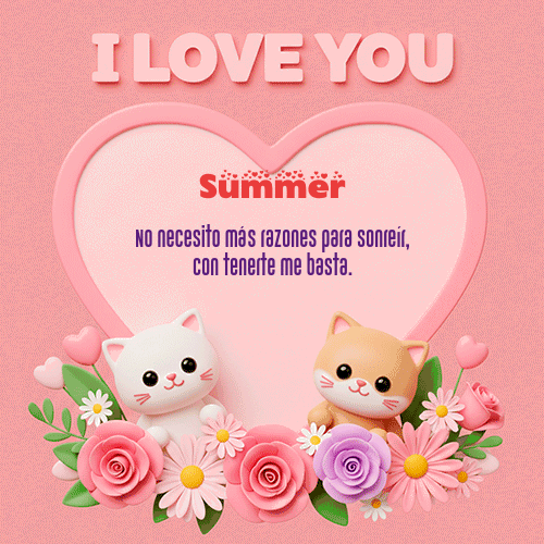 Gif Te Amo!!! Feliz Dia Amor Summer