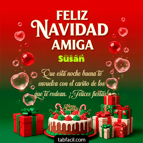 GIF Animado de Feliz Navidad para Susan - Feliz Navidad Amiga