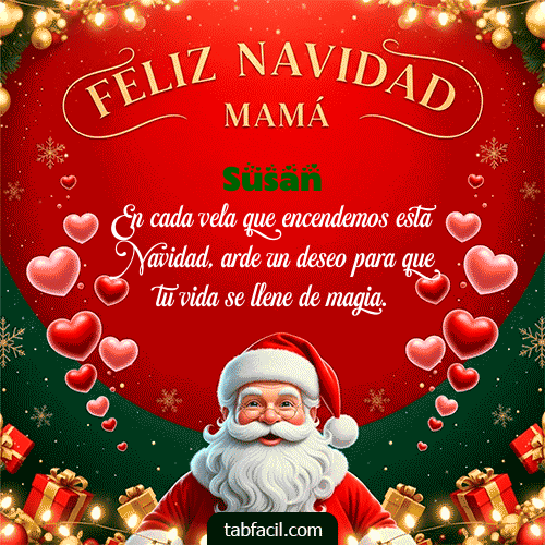 GIF Animado de Feliz Navidad para Susan - Feliz Navidad Mamá