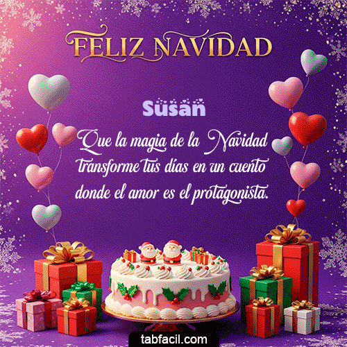 GIF Animado de Feliz Navidad para Susan - 🎅 Merry Christmas
