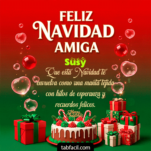 Feliz Navidad Amiga Feliz Navidad Susy
