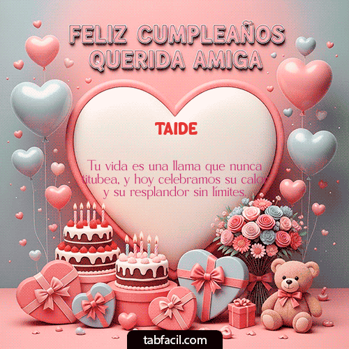 GIF de Taide - Feliz Cumpleaños Querida Amiga!!