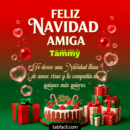 GIF Animado de Feliz Navidad para Tammy - Feliz Navidad Amiga