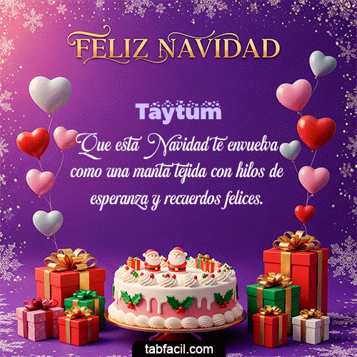 🎅 Merry Christmas Feliz Navidad Taytum