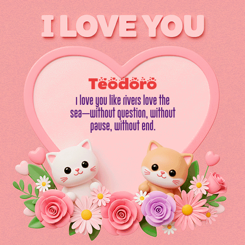 Gif Te Amo!!! Feliz Dia Amor Teodoro