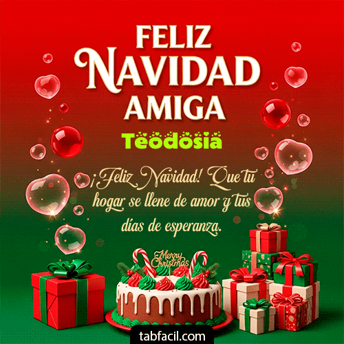 Feliz Navidad Amiga Feliz Navidad Teodosia