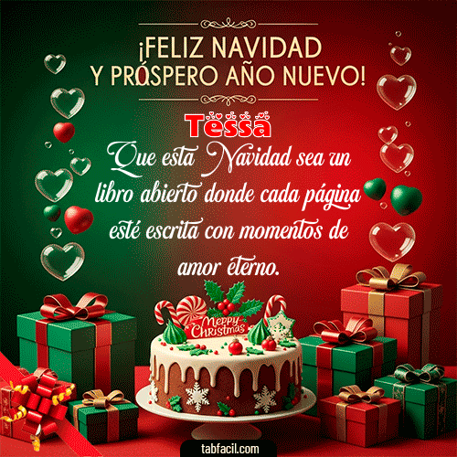 Feliz Navidad y Próspero Año Nuevo Feliz Navidad Tessa