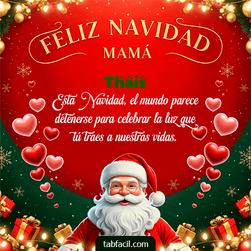 GIF de Thais - Feliz Navidad Mamá