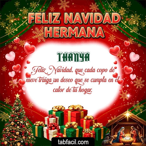 GIF de Thanya - Feliz Navidad Hermana