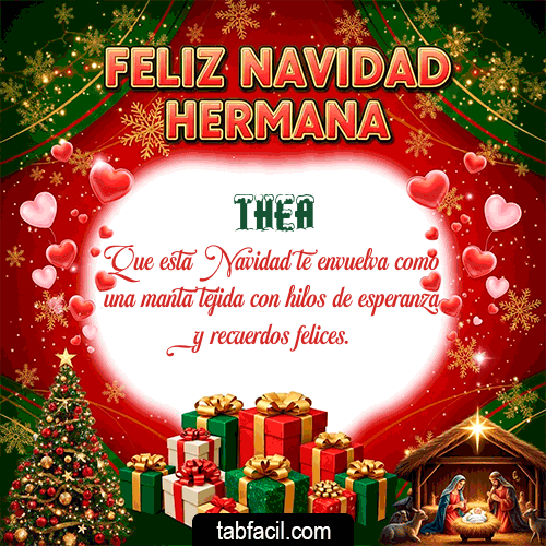 Feliz Navidad Hermana Feliz Navidad Thea