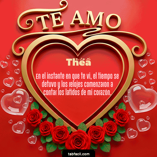 Te Amo Feliz Dia Amor Thea