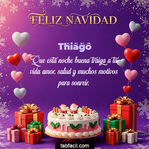 🎅 Merry Christmas Feliz Navidad Thiago