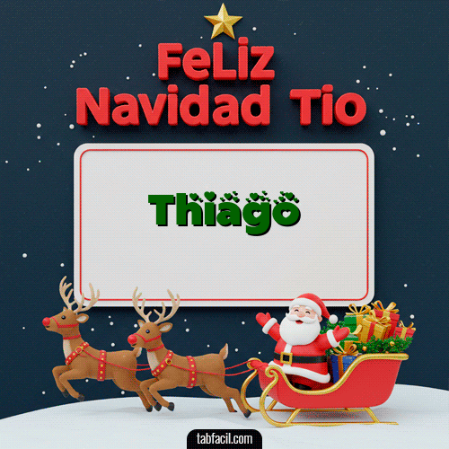 Feliz Navidad Tío Feliz Navidad Thiago