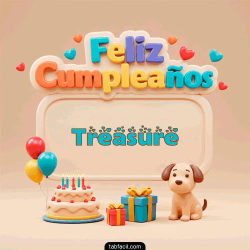 Feliz Cumpleaños Treasure