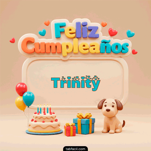 Gif Feliz Cumpleaños Trinity