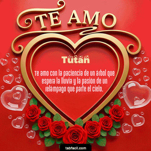GIF de Tutan - Te Amo