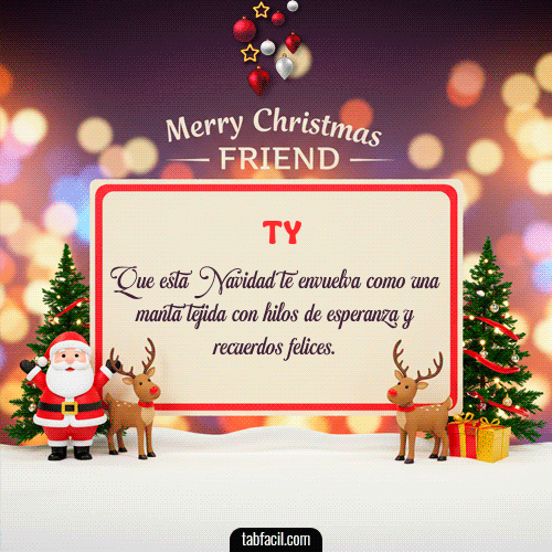 GIF de Ty - Merry Christmas Friend