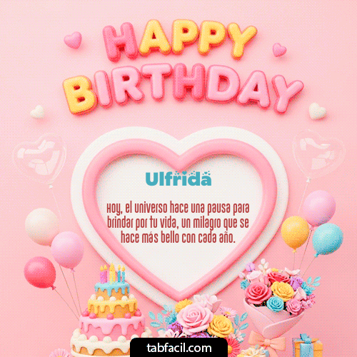 Gif Happy Birthday Amiga Ulfrida