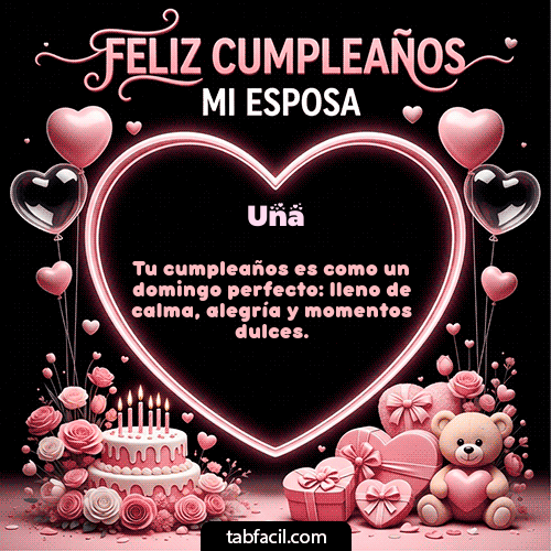 Gif Feliz Cumpleaños Mi Esposa Una
