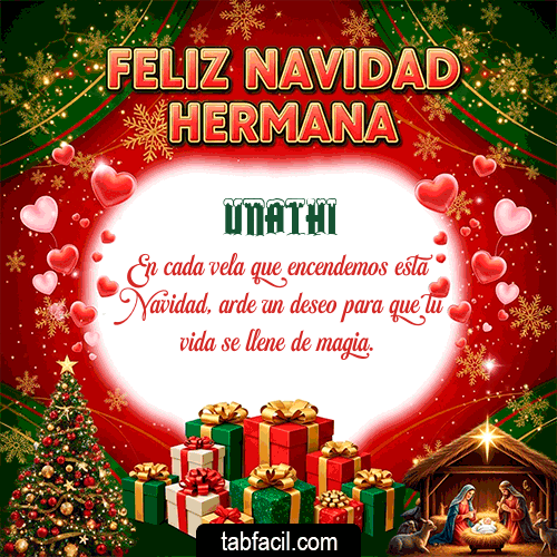 GIF de Unathi - Feliz Navidad Hermana