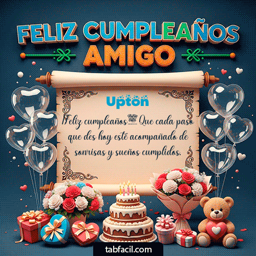 Gif Feliz Cumpleaños Amigo Upton