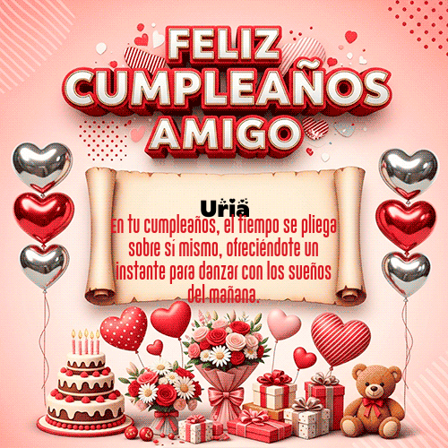 GIF de Uria - Feliz Cumpleaños Amigo