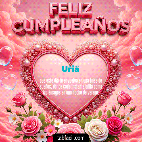Gif 🎂 Feliz Cumpleaños Uria