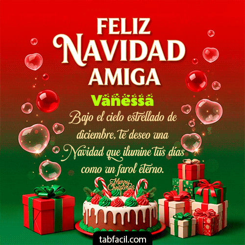 Feliz Navidad Amiga Feliz Navidad Vanessa