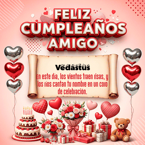 Gif Feliz Cumpleaños Amigo Vedastus