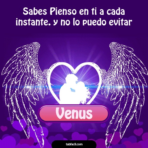 Sabes Pienso en ti a cada instante Venus