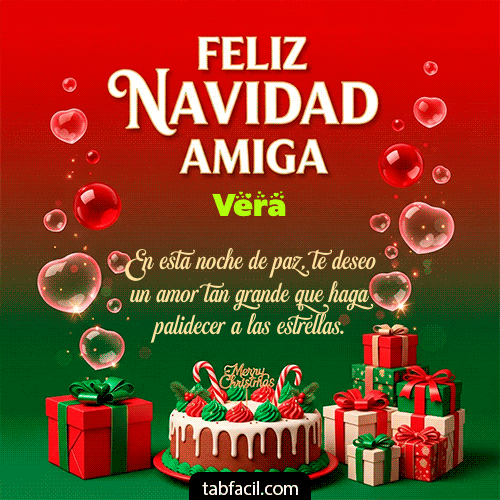 Feliz Navidad Amiga Feliz Navidad Vera
