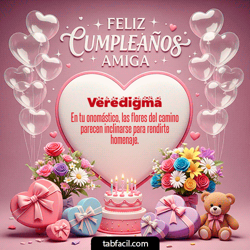 Feliz Cumpleaños Veredigma GIF