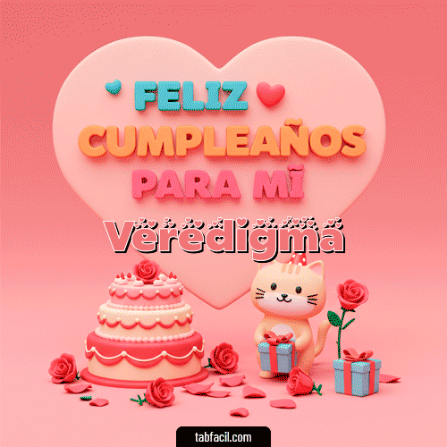 Gif 🕯️ Feliz Cumpleaños para mí Feliz Cumpleaños Veredigma