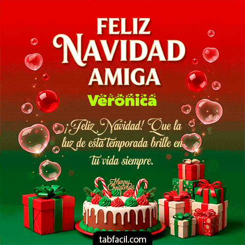 Feliz Navidad Amiga Feliz Navidad Veronica