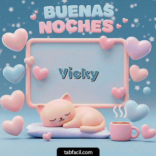 Luna estrellas de buenas noches Buenas Noches Vicky