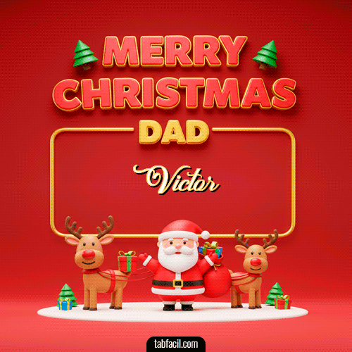 Merry Christmas DAD Feliz Navidad Victor