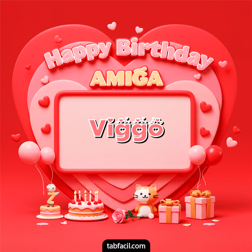 🍰 Happy BirthDay Amiga Feliz Cumpleaños Viggo