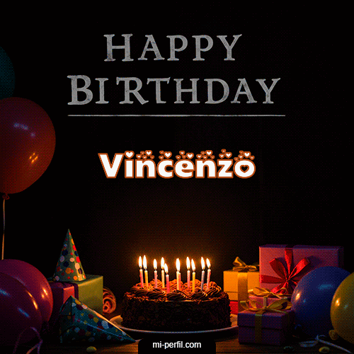 Happy BirthDay Feliz Cumpleaños Vincenzo