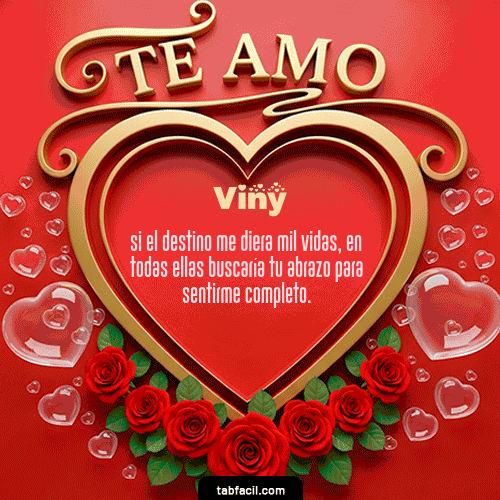 Te Amo Feliz Dia Amor Viny