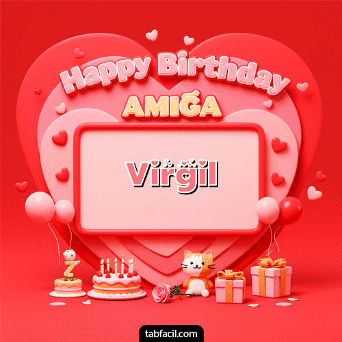 GIF de Virgil - 🍰 Happy BirthDay Amiga