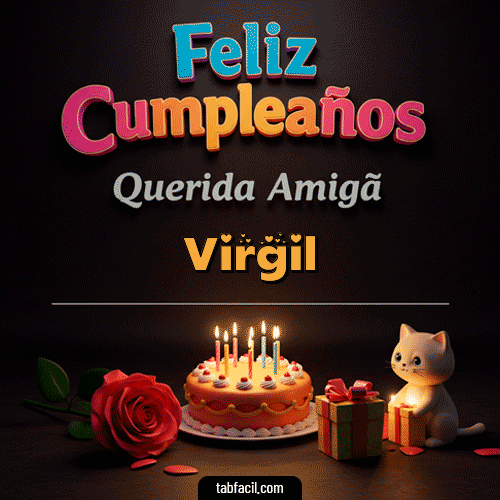 GIF de Virgil - 🥳 Feliz Cumpleaños Querida Amiga