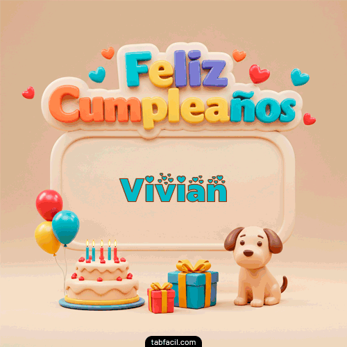 Feliz Cumpleaños Vivian