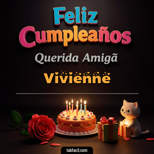 GIF de Vivienne - 🥳 Feliz Cumpleaños Querida Amiga