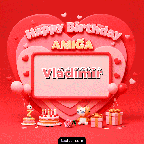 Ver GIF de 🍰 Happy BirthDay Amiga GIF de Vladimir - 🍰 Happy BirthDay Amiga