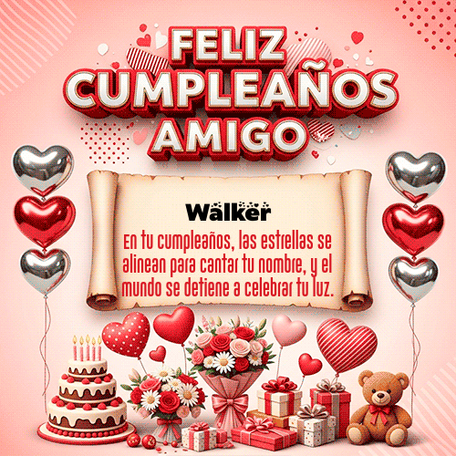 GIF de Walker - Feliz Cumpleaños Amigo