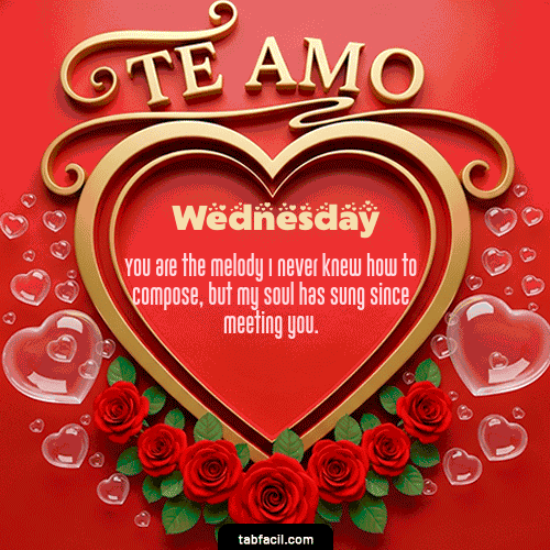 GIF de Wednesday - Te Amo