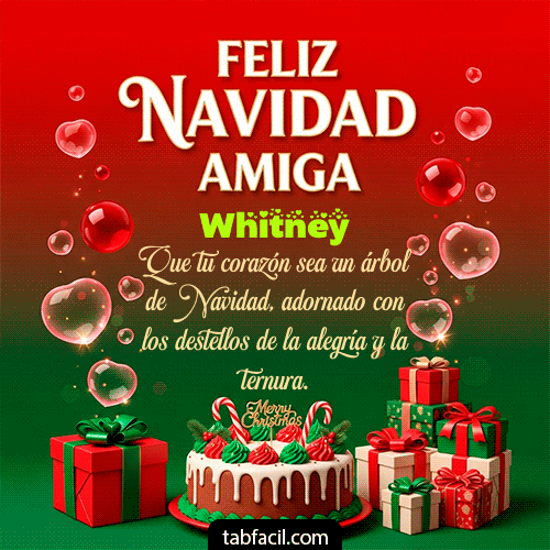 Feliz Navidad Amiga Feliz Navidad Whitney